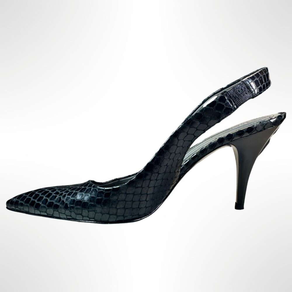 Via Spiga Black Slings, Size 5, very good condition.